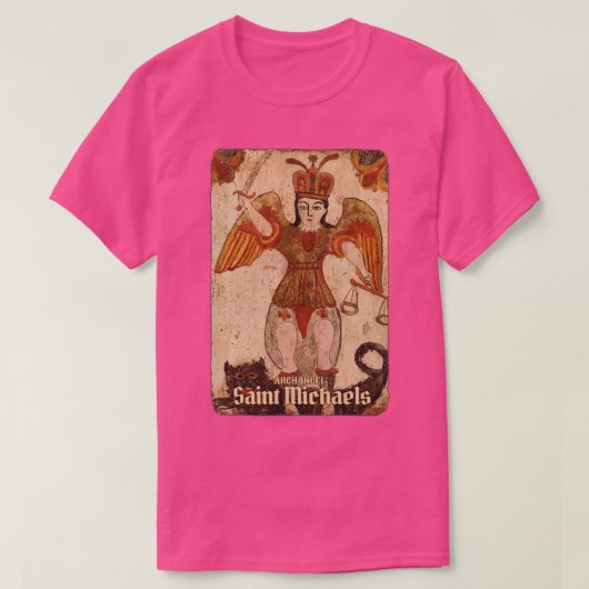 Oude Kunst Aartsengel Sint Michaels T-shirt (Design voorkant)
