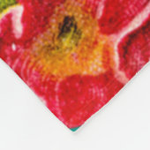 Oude Kunst Bloemmotief Lente Bloemen Sleutelbloem Fleece Deken (Hoek)