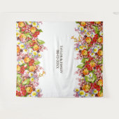 Oude Kunst Bloemmotief Lente Bloemen Sleutelbloem Wandkleed (Voorkant (horizontaal))