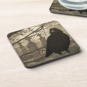 Oude kunst drankjes onderzetter (Linkerzijde)