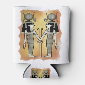 Oude kunst Hathor godin van liefde Egyptische god Blikjeskoeler