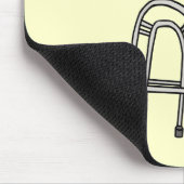 Oude kunstgeschenken voor vaderdag muismat (Hoek)