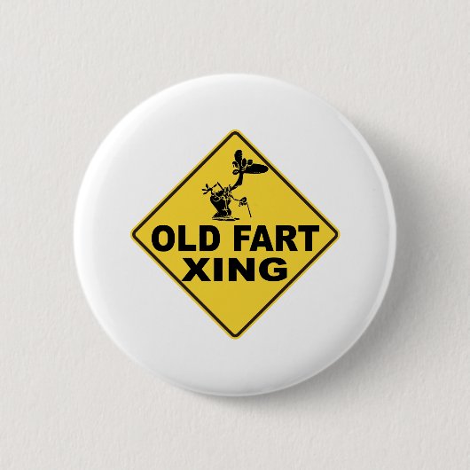 Oude kunstkruising ronde button 5,7 cm (Voorkant)