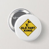 Oude kunstkruising ronde button 5,7 cm (Voorkant /achterkant)