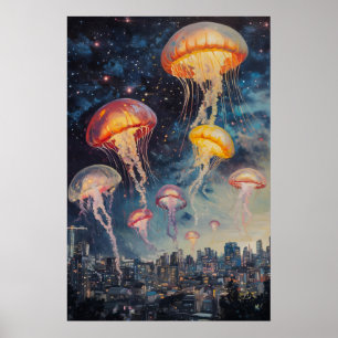 Oude kwal kosmosposter mariene kunstprint 1 poster