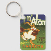 Oude labelkunst bokskabouter, Up n Atom wortelen Sleutelhanger (Voorkant)