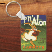 Oude labelkunst bokskabouter, Up n Atom wortelen Sleutelhanger (Voorkant)