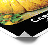 Oude labelkunst voor zaadpakketten, Halloweenpompo Poster (Hoek)