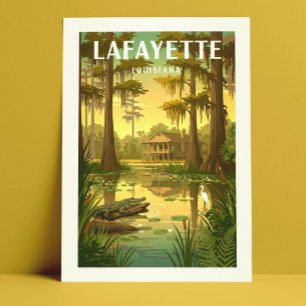 Oude Lafayette Louisiana Briefkaart