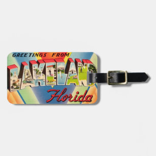 Oude Lakeland Florida Bagagelabel