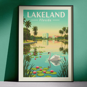Oude Lakeland Florida Poster