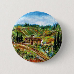 OUDE LANDBOUW IN CHIANTI-TUSCANY RONDE BUTTON 5,7 CM