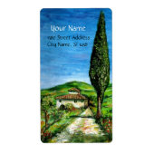 OUDE LANDBOUW IN TUSCANY ETIKET (Voorkant)