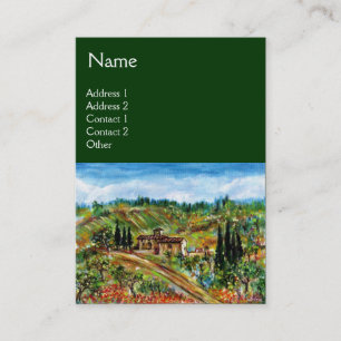 OUDE LANDBOUW IN TUSCANY, groen Visitekaartje