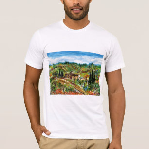 OUDE LANDBOUW, OLIJFOLIE IN TUSCENLANDSCAPE T-SHIRT