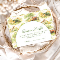 Oude landbouwtrekker plattelandsloterij