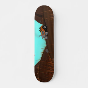 Oude landbouwtrekker skateboard