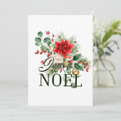 Oude landelijke Franse Joyeux Noel  Kaart (Staand voorkant)