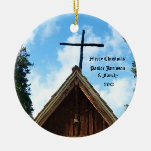 Oude Landenkerk, kerstversiering voor dominee Keramisch Ornament