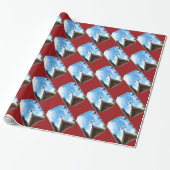 Oude Landenkerk Red Brown Blue Cadeaupapier (Uitgerold)