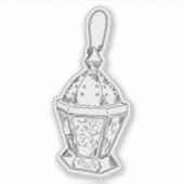 oude lantaarn sticker (Voorkant)