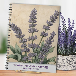 Oude Lavendel Kruidenkeuken Notitieboek