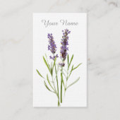 Oude lavendel visitekaartje (Voorkant)