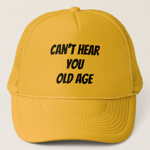 Oude leeftijd trucker pet
