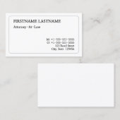 Oude, legale professionele Visitekaartje (Voorkant / Achterkant)