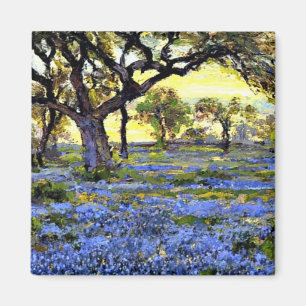 Oude levende eik- en blauwebels - Onderdonk-kunst Magneet