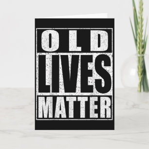 Oude Levens T-shirt Mannen Vrouwen Ouderen Senior Kaart