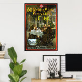 Oude lezing Abbey Whisky Poster (Thuiskantoor)
