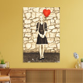 Oude liefde canvas afdruk (Insitu (Woonkamer))