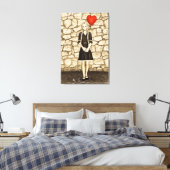 Oude liefde canvas afdruk (Insitu (Slaapkamer))