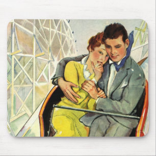 Oude liefde en romantiek, achtbaanrit muismat