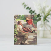 Oude liefde en romantiek, middelbare school gelief (Staand voorkant)