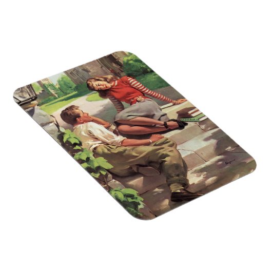 Oude liefde en romantiek, middelbare school gelief magneet (Rechterzijde)