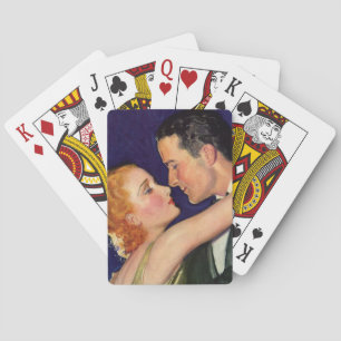 Oude liefde en romantiek, retro Hollywood-films Pokerkaarten