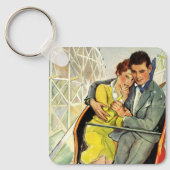 Oude liefde en romantiek, rollercoasterrit sleutelhanger (Voorkant)