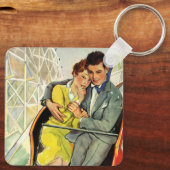 Oude liefde en romantiek, rollercoasterrit sleutelhanger (Achterkant)