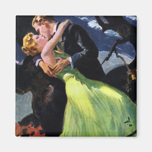 Oude liefde en romantiek, romantische kus magneet (Voorkant)