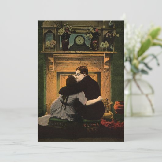 Oude liefde en romantiek, romantische open haard k (Staand voorkant)