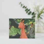 Oude liefde, romantiek, romantisch, bewaar de datu kaart (Staand voorkant)