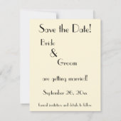 Oude liefde, romantiek, romantisch, save the date kaart (Achterkant)