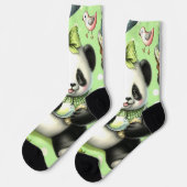 Oude lieve babypanda sokken (Links)