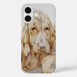 Oude lieve bloodhounds, puppy honden door EJ Detmo iPhone 16 Hoesje