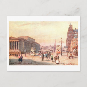 Oude Lime Street in Liverpool Briefkaart