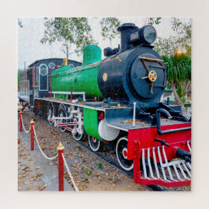 Oude locomotief legpuzzel