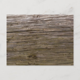 Oude log textuur briefkaart