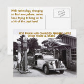 OUDE LOGVULSTATION & AUTO ~NOSTALGIC Briefkaart! Briefkaart (Voorkant / Achterkant)